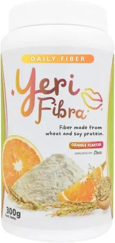 Sabor Naranja - Fibra Diaria - Deliciosos Sabores Exóticos, Proteína de Trigo y Soja, 300g (10.5oz) - Las Originales Virales de Yeri.