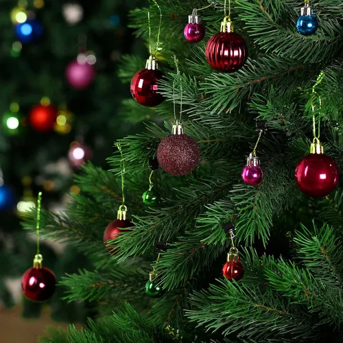 Miniatura 6 de 36 adornos de bolas de Navidad inastillables, decoraciones de árbol de Navidad, adornos de árbol, vacaciones, boda, fiesta, decoración, ganchos