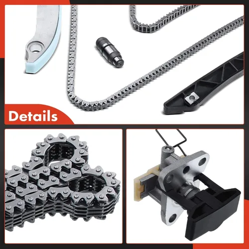 Miniatura 8 de A-Premium Kit de cadena de distribución del motor con guía y tensor y más [compatible con DOHC, V6 2.7L] Compatible con Chrysler 300, Sebring