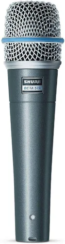 Shure BETA 57A - Micrófono para instrumentos - Micrófono dinámico supercardioide para aplicaciones vocales e instrumentales con elemento de neodimio