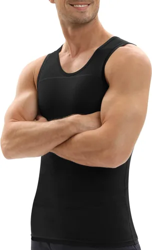 Miniatura 7 de Lgtfy Mens Gynecomastia Compression Shirts, Slimming Body Shaper Tank Top, Tummy Control Undershirts - Change in Seconds