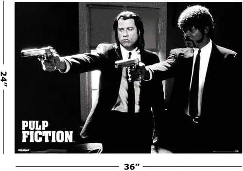 Miniatura 2 de POSTER STOP ONLINE Pulp Fiction - Póster de película (Vincent & Jules - Guns) (tamaño: 36" x 24")