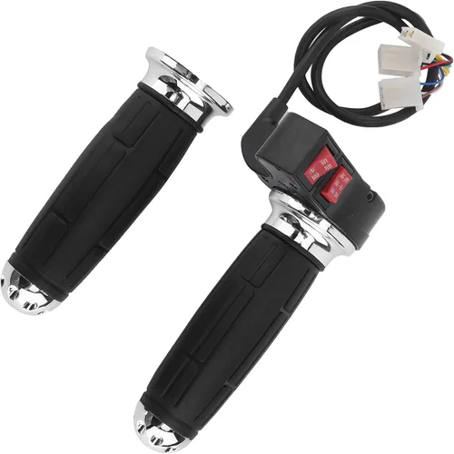 Miniatura 5 de Empuñadura del acelerador, 1 par de 3 controles de velocidad de 0.866 in para scooter eléctrico de alambre de acelerador para motocicleta