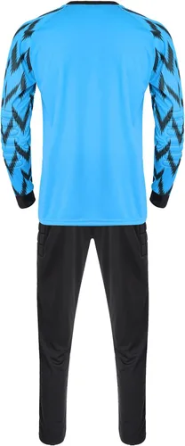 Miniatura 4 de Camisa de portero acolchada para niños, manga larga, conjunto de jersey y pantalones de fútbol para uniforme de fútbol, kit de portero para niños