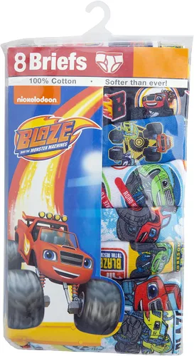 Miniatura 3 de Ropa interior con licencia para niños Mickey Mouse Blaze Cars Paw Patrol Marvel Toy Story paquete de 8 calzoncillos de tamaño para bebésniños
