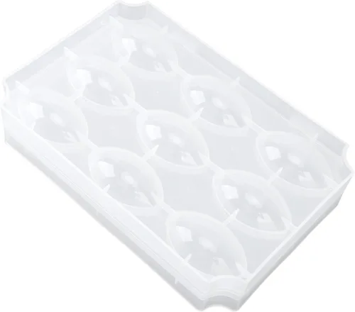 Miniatura 8 de Máquina para hacer albóndigas, 9 rejillas manuales de pastel de carne casera, procesador de albóndigas para postres de pasteles fritos (transparente)