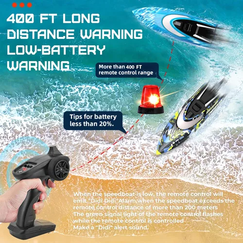Miniatura 4 de BEZGAR TX2P1 - 2 paquetes de 12 pulgadas de velocidad rápida de 30 KPH con una maleta portátil para lagos y piscinas y agua salada, juguetes