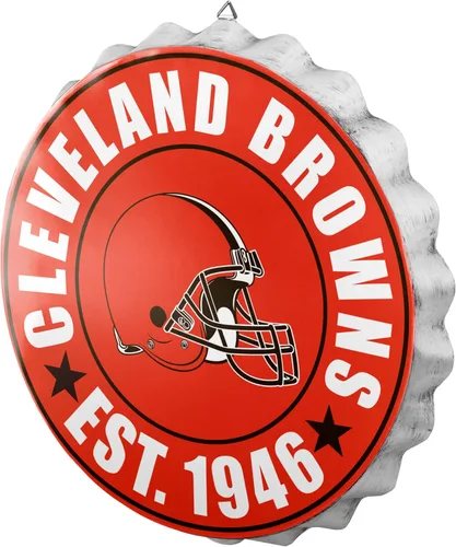 Miniatura 28 de NFL Team Logo Distressed Metal Hanging Wall Bottle Cap Sign