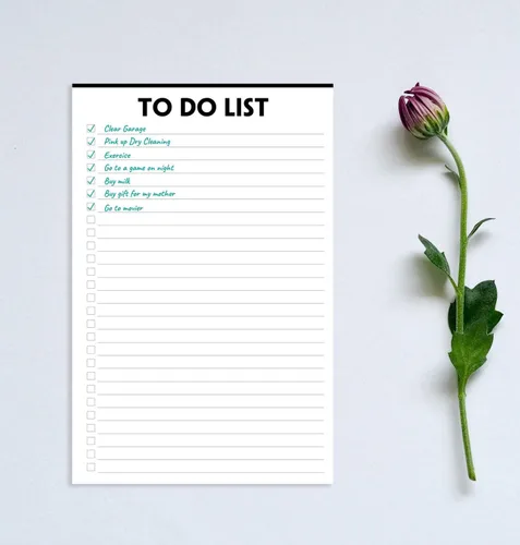 Miniatura 2 de Nokingo Libreta de Tareas - 5.5"x8.2", 50 Hojas, Cuaderno de Tareas con Lista de Verificación y Organización, Desengrapable, Escritura Simple