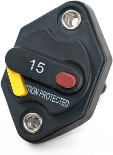 Miniatura 47 de E69 Interruptor de circuito de 10 A T3 con restablecimiento manual Mini de montaje en superficie IP66 Interruptor conmutable de 10 A