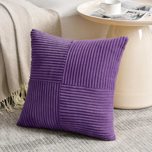 Miniatura 110 de Fancy Homi Juego de 1 funda de cojín cuadrada de color rosa rubor de 14 x 14 pulgadas para sala de estar, dormitorio, sofá cama, sofá, cama, funda