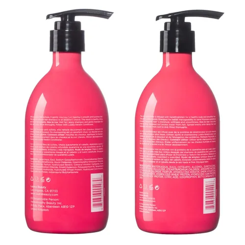 Miniatura 7 de Luseta - Champú y acondicionador de queratina para cabello teñido dañado y seco, tratamiento capilar de queratina para suavizar, nutrir