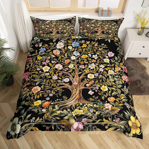 Miniatura 33 de Funda de edredón de hongos salvajes, acuarela, decoración de plantas naturales para exteriores, juegos de ropa de cama para niños, adolescentes
