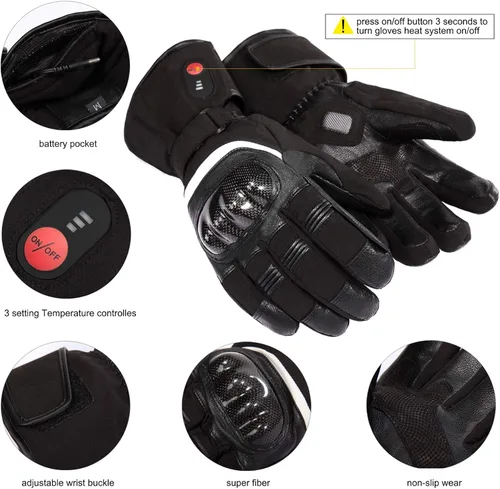 Miniatura 3 de Savior Heat - Guantes de esquí y snowboard eléctricos calefaccionados, recargables, para hombres y mujeres