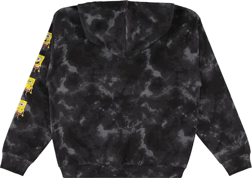 Miniatura 2 de Nickelodeon Sudadera clásica con capucha de Bob Esponja para hombre, diseño de Bob Esponja, Patrick & Krusty Krab Tie Dye