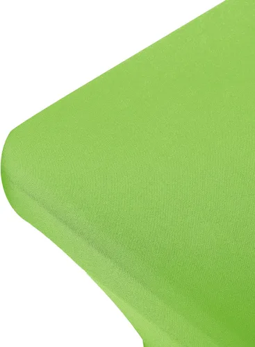 Miniatura 5 de Peomeise - Funda de mesa de elastano de 4 pies, mantel rectangular elástico de elastano (verde manzana, 4 pies)