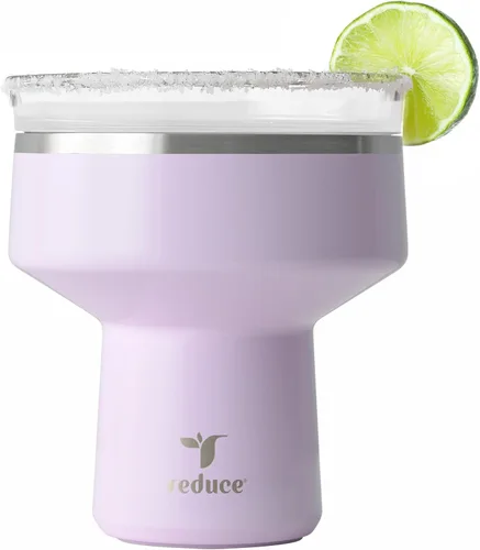 Miniatura 10 de Reduce Saltini - Vaso de cóctel de 16 onzas, vaso aislado de margarita con tapa, mantiene las bebidas frías durante 10 horas, alternativa al vaso