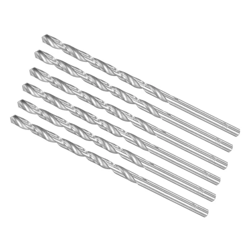 Miniatura 77 de Broca helicoidal extra larga, 0.276 in de diámetro de taladro 9.843 in de longitud total, broca helicoidal de acero de alta velocidad