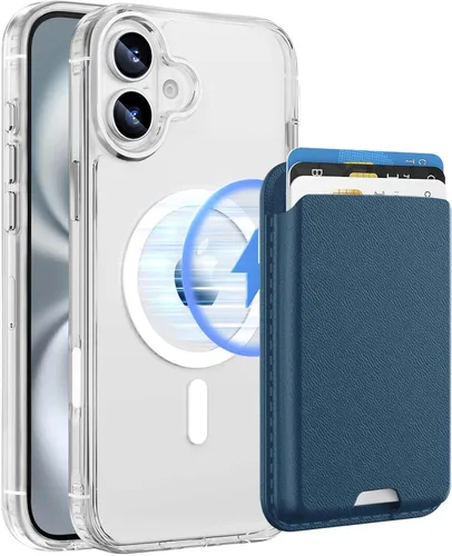Miniatura 75 de Funda magnética para iPhone 12 Pro Max, cartera magnética desmontable con soporte para tarjetas, [compatible con MagSafe] grado militar, a prueba