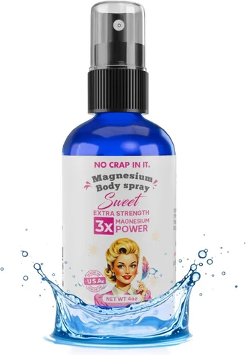 Miniatura 10 de No Crap In It Spray de magnesio calmante Triple Magnesio Potencia: Cloruro de magnesio natural, glicinato, sulfato de 4 oz