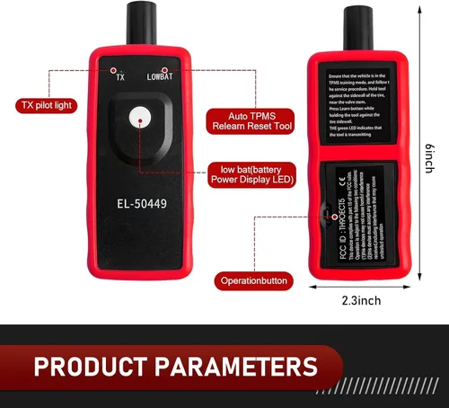 Miniatura 2 de EL-50449 Herramienta de reinicio TPMS, herramienta de programación TPMS de reinicio del sensor de presión de neumáticos, compatible con Lincoln