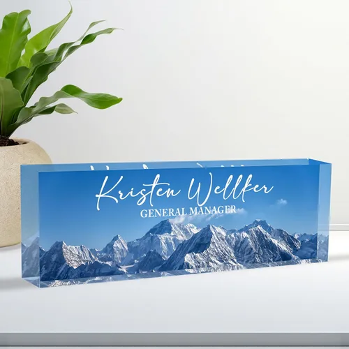 Miniatura 22 de Placa de Nombre Personalizada para Escritorio, Placa de Nombre de Escritorio Personalizada, Placa de Nombre Acrílica Personalizada para Oficina