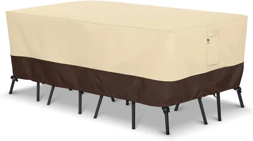 Miniatura 9 de Arcedo Funda para patio bistró, funda impermeable para muebles de exterior, funda resistente para mesa y sillas de bar, 80 pulgadas de largo x 32