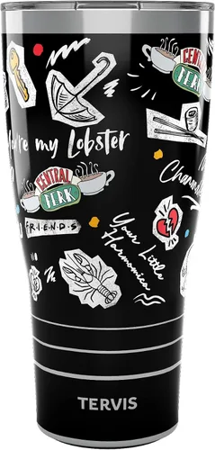 Miniatura 15 de Tervis Vaso aislado de doble pared con diseño de collage de amigos hecho en Estados Unidos mantiene las bebidas frías y calientes, 16 onzas, clásico