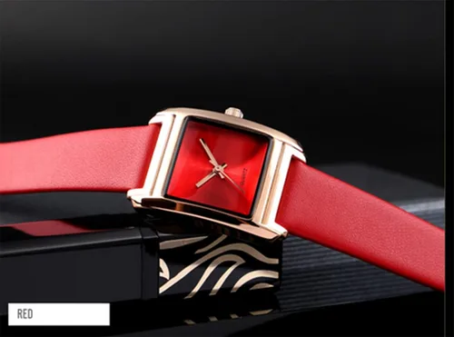 Miniatura 4 de MASTOP Relojes de pulsera de lujo para mujer, correa de cuero fina, resistente al agua, con correa de cuero