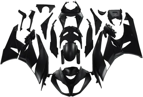 Miniatura 15 de US STOCK - Carenado negro brillante apto para 2009-2012 ZX6R 636 ZX-6R inyección ABS plásticos posventa carrocería 2010 2011 09 10 11 12