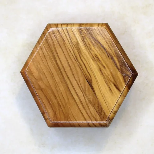 Miniatura 2 de Joyero grande de madera de olivo, caja de joyería hecha a mano, caja de regalo de madera tallada a mano en la Tierra Santa Jerusalén, regalo