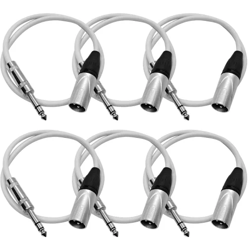 Miniatura 11 de Seismic Audio SATRXL-M2Black6 - Cable de conexión XLR macho a TRS de 2 pies, color negro