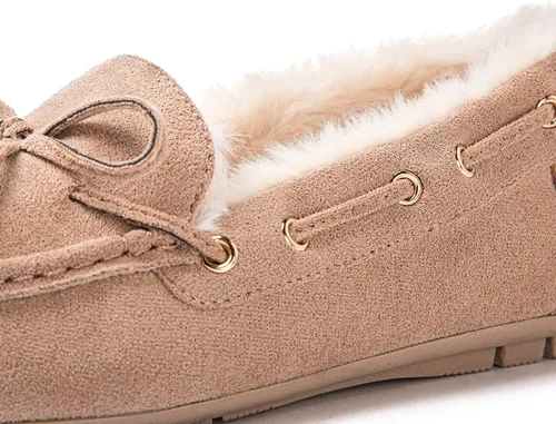 Miniatura 3 de GLOBALWIN Mocasines para mujer, para invierno, para interiores y exteriores, con forro de piel sintética