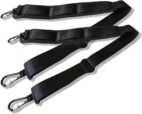 yinfente 2 unids reemplazo correa de hombro acolchado universal ajustable bolsa correa con ganchos para portátil violín caso viola caso viola caso