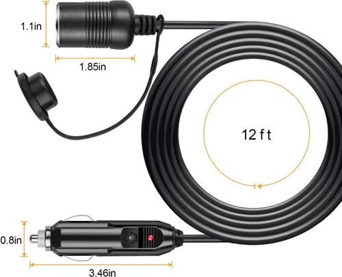Miniatura 3 de AstroAI Compresor de aire y cable de extensión para encendedor de cigarrillos AstroAI
