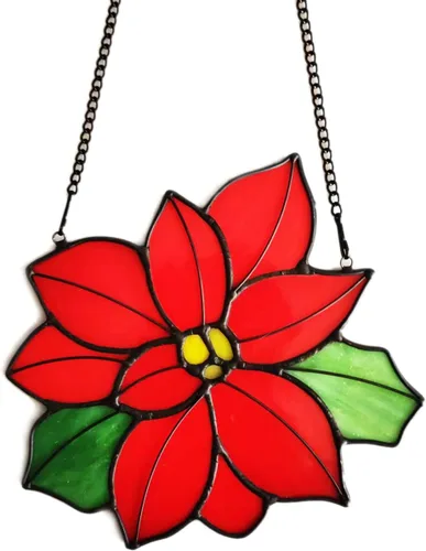 Miniatura 8 de Decoración de flores para colgar en la ventana de vitral, paneles de ventana para decoración de festividades, regalos de cumpleaños para mamá, mujer