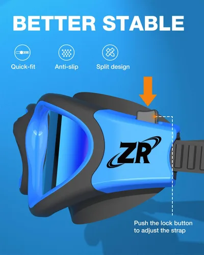 Miniatura 6 de ZIONOR G1 - Gafas de natación polarizadas unisex para mujeres adultas, antiniebla, 100% anti UV, gafas de buceo A1 (polarizado + azul espejo)