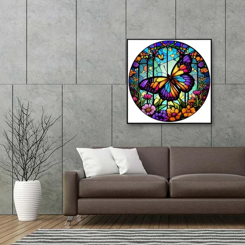 Miniatura 7 de KTHOFCY Kits de pintura de diamantes 5D para adultos y niños, bordado de mariposas con diamantes de imitación de punto de cruz, pinturas