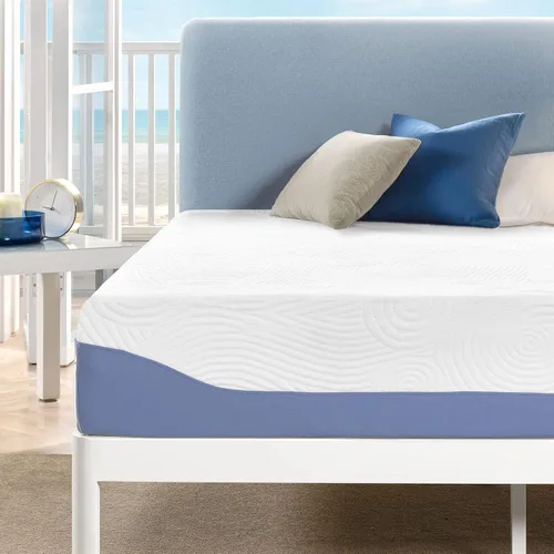 Miniatura 10 de Colchón de Cama de 6 Pulgadas de Gel Refrescante Infundido en Memoria Viscoelástica Mellow, Firmeza Media para un Sueño Reparador y Funda de Tela