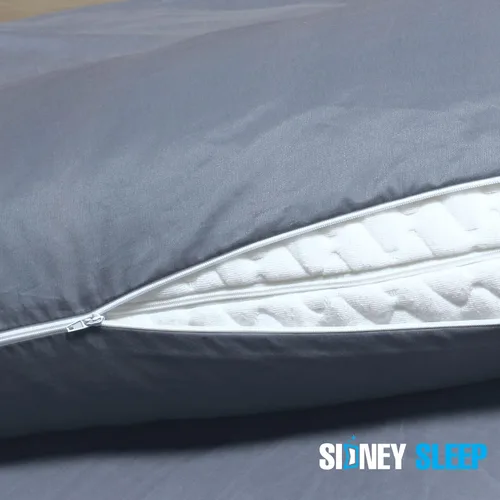 Miniatura 4 de Sidney Sleep Fundas de Almohada Curvas - Cierre de Cremallera de Longitud Completa - Microfibra Cepillada Suave Premium - 20 x 37 Pulgadas - Se