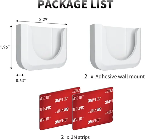 Miniatura 7 de Soporte de montaje adhesivo de pared para cámara Blink Mini, soporte de montaje de cámara duradero con fuerte adhesivo para cámara Blink Mini