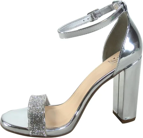 Miniatura 2 de FZ-Shiner-s - Sandalias de vestir con puntera abierta y correa de tobillo y tacón grueso para mujer