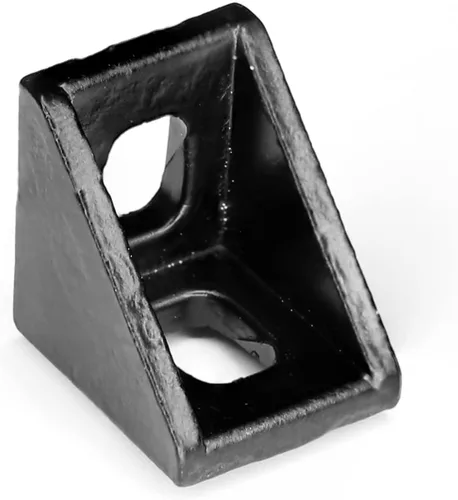 Miniatura 4 de Juego de 20 conectores de perfil de extrusión de aluminio de la serie 2020, 20 soportes de esquina, con 40 tuercas en T y tornillo hexagonal M5×8