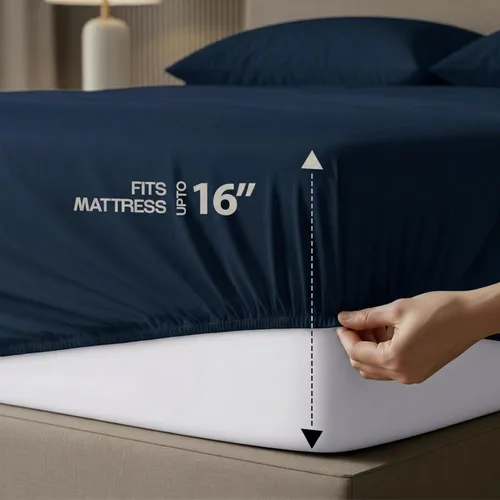 Miniatura 5 de Utopia Bedding Juego de sábanas de tamaño King, paquete a granel de 8 sábanas, microfibra suave cepillada, bolsillos profundos, resistente al