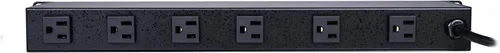 Miniatura 2 de Montaje del rack PDU Cyberpower Cps-1220 Rms, conector múltiple, 12 salida 20 A, 2400 VA, 1800 julios Negro