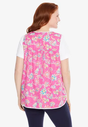 Miniatura 3 de Only Necessities Delantal a presión en talla grande para mujer