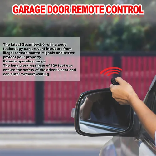 Miniatura 7 de Kingdder 4 Piezas Control Remoto de Puerta de Garaje Compatible con Linear Multicode 300mhz 10 Interruptor Dip 3089 3060 3070 Control Remoto Abridor