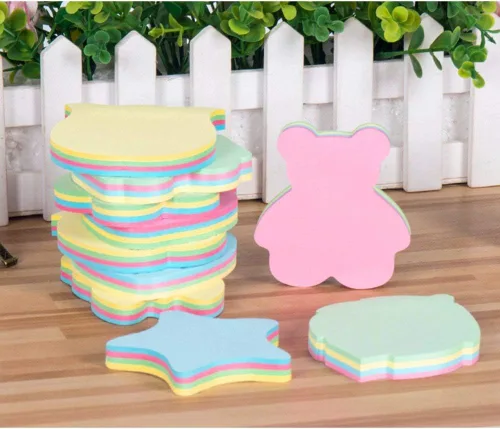 Miniatura 4 de ZCHING Notas Adhesivas Autoadhesivas, 100 Hojas/Bloc, 10 Blocs/Paquete en Caja, Fácil de Pegar para Escuela, Negocios, Familia, Excelentes Flower
