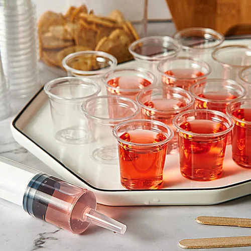Miniatura 4 de Lilymicky Paquete de 1000 vasos de chupito de plástico de 1 oz, vasos desechables transparentes de 1 onza para vodka, whisky, tequila, mini