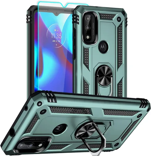Miniatura 12 de Funda para Moto G Pure, Moto G Power 2022 con protector de pantalla HD, [grado militar de 16 pies probada en caídas], anillo protector a prueba